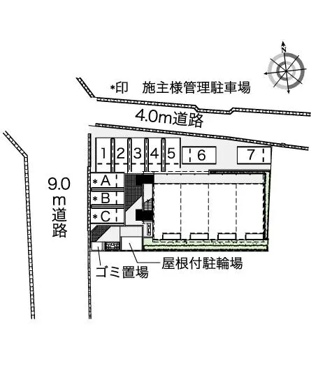 ★手数料０円★高浜市青木町　月極駐車場（LP）